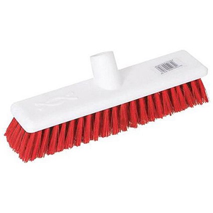 Scott Young Research Hygiene Hard Broom, 12 inch, Red