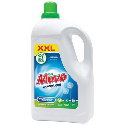 Muvo Concentrated Liquid Laundry Bio Detergent, 166 Washes, 5 Litres