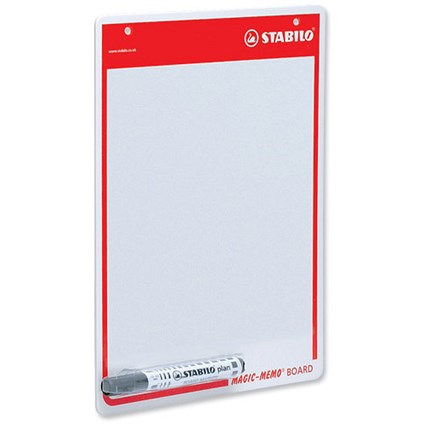 Stabilo Memo Drywipe Board with Pen - A4