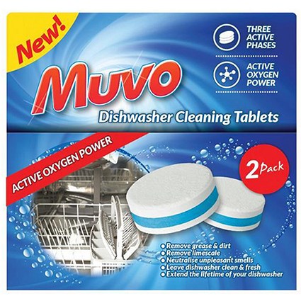 Muvo Dishwasher Cleaning Tablets - Pack of 2