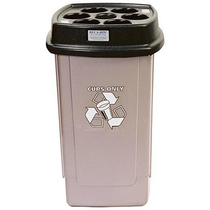 Disposable Cup Bin - Silver
