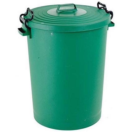 Dustbin with Clip Lid / 110 Litre / Green