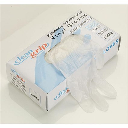 Disposable Vinyl Gloves, Small, 50 Pairs