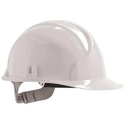 Poly HDPE Safety Helmet with Slip Ratchet & 6 Point Harness