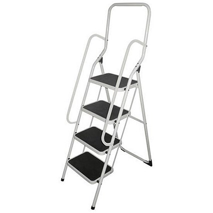 Metal Step ladder with Handrail - 4 Step
