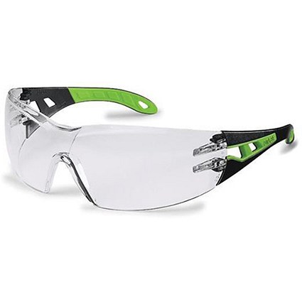 Uvex Pheos Safety Spectacles / Sport Style Wrap / Clear Lens