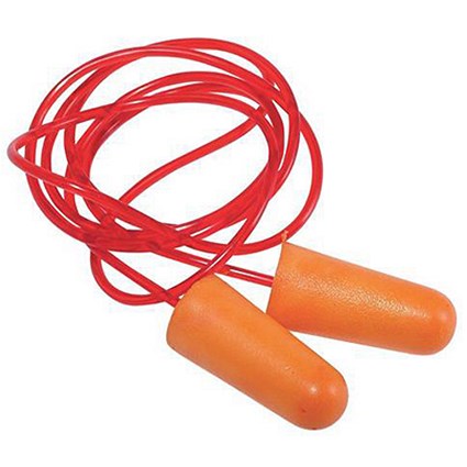 Keepsafe Foam Corded Earplugs / Orange / Pack of 200