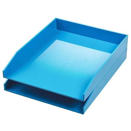 Avery ColorStak Letter Tray / Blue / Pack of 2