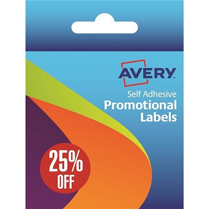 Avery Label Dispenser with 500 Pre-printed Labels ("25% Off")