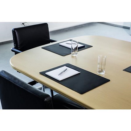 Durable Conference Desk Mat / Black / 42 x 30cm