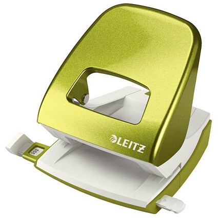 Leitz NeXXt WOW Hole Punch, Green, Punch capacity: 30 Sheets
