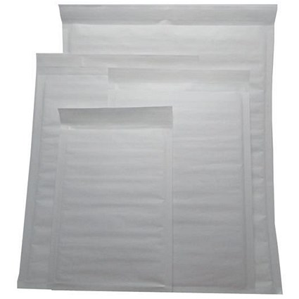 Jiffy Superlight Foam-lined Mailer / White / Kraft / Outer Size 1 / 200x260mm / 12.2g / Pack of 200