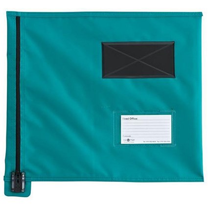 A4+ Flat Mailing Pouch with Lockable Zip / 355 x 386mm / Green