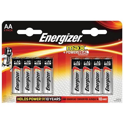 Energizer Max AA/E91 Batteries - Pack of 8
