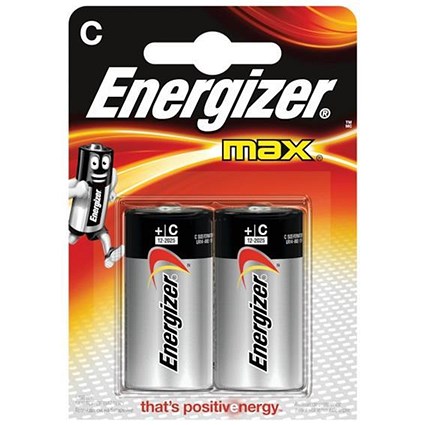 Energizer Max C/E93 Batteries - Pack of 2