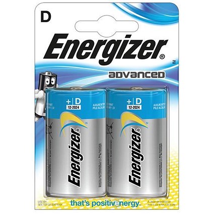 Energizer Eco Advanced Batteries D / E95 / Pack of 2
