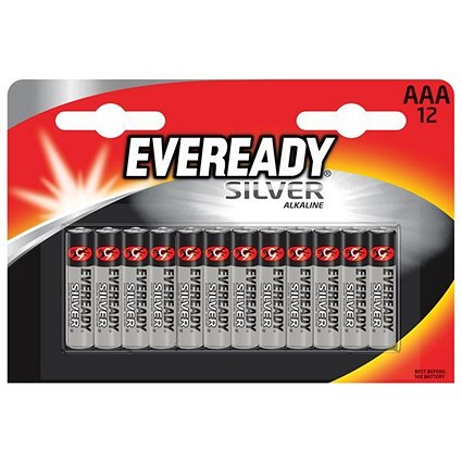Eveready Silver Alkaline Batteries / AAA/E92 / Pack of 12