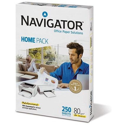 Navigator Homepack A4 Paper, 80gsm, 250 Sheets (Half Ream)