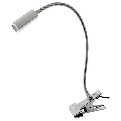 Hobby Clip-On LED Lamp / 3W / Silver