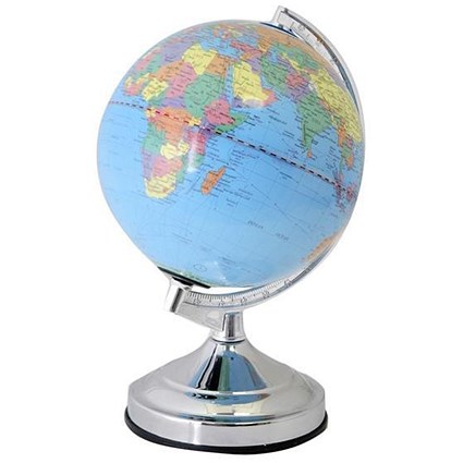 World Globe Desk Lamp / E14 / 15W / Touch-activated Controls / 13in