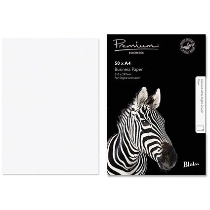 Blake Premium A4 Paper / Smooth Finish / Diamond White / 120gsm / 50 Sheets