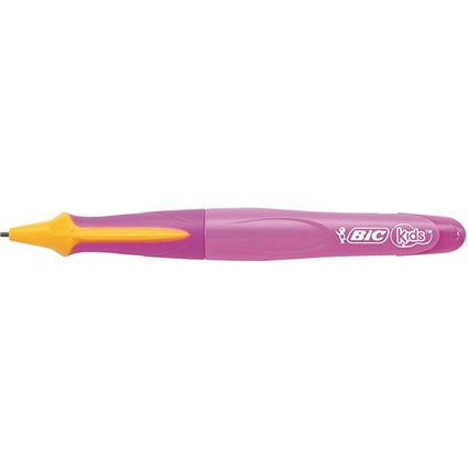 Bic Kids Mechanical Pencils / Visible Guide / 0.4mm Line / Pink Barrel / Pack of 12