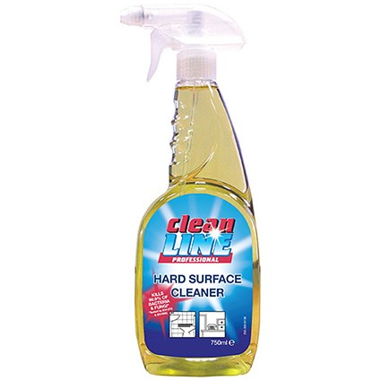 Cleanline Antibacterial Hard Surface Cleaner / Trigger Spray / 750ml / Pack of 2