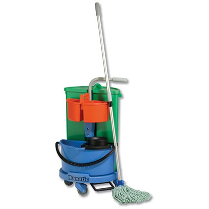Numatic Janitorial Carousel with 2 Buckets & Storage Caddy