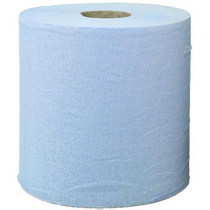 Pristine Centrefeed Hand Towel Roll / 2-Ply / 150m / Blue / 6 Rolls