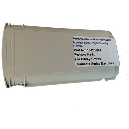 Totalpost Compatible Blue Franking Inkjet Cartridge for Pitney Bowes ConnectPlus Series