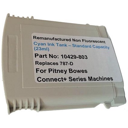 Totalpost Compatible Cyan Franking Inkjet Cartridge for Pitney Bowes ConnectPlus Series