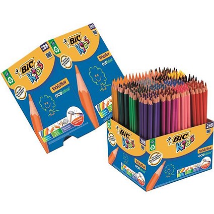 Bic Kids Evolution Colouring Pencils, Assorted, Pack of 288