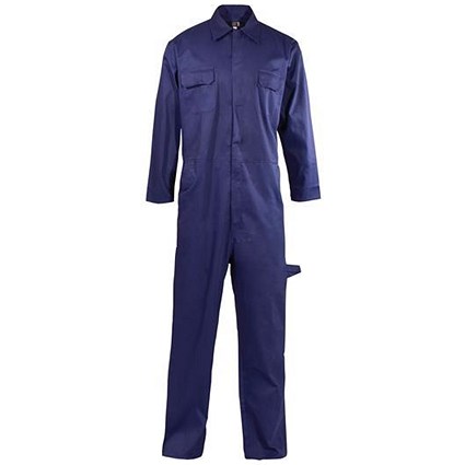 Coverall Basic with Popper Front / PolyCotton / Navy / XXL