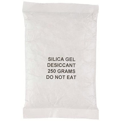 Silica Gel Sachets / 250g / White / Pack of 100