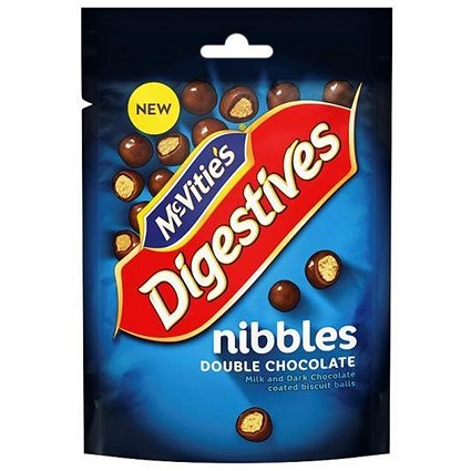 McVities Double Chocolate Nibbles in Resealable Packet 120g