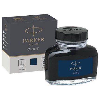 Parker Quink Bottled Ink for Fountain Pens / 57ml / Black/Blue