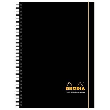 Rhodia Notebook / Polypropylene / Wirebound / Lined & Margin / A5 / Pack of 3