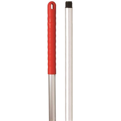 Robert Scott & Sons Abbey Hygiene Screw Fit Mop Handle / Aluminium / 137cm / Red