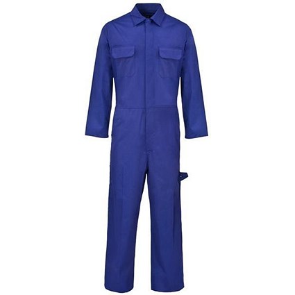 Coverall Basic with Popper Front / PolyCotton / Navy / Medium