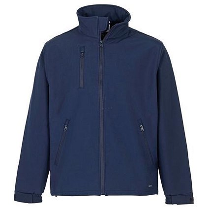 Supertouch Verno Soft Shell Jacket / Breathable and Shower Proof / Navy / Large