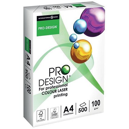 Pro Design A4 Paper / 100gsm / Ream (500 Sheets)