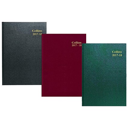 Collins 2017-2018 Academic Year Diary / Week to View / A4 / Random Colour