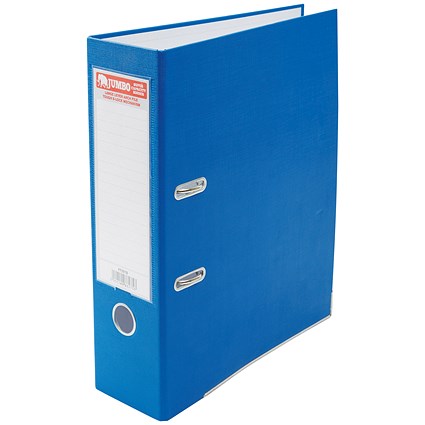 Jumbo A4 Lever Arch File, 85mm Capacity, Blue