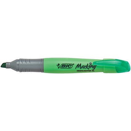 Bic Grip Pen-shaped Highlighter / Extra Large / Green / Pack of 10