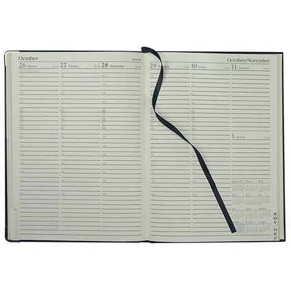 Collins 2018 Classic Diary / Week to View / Manager / Black