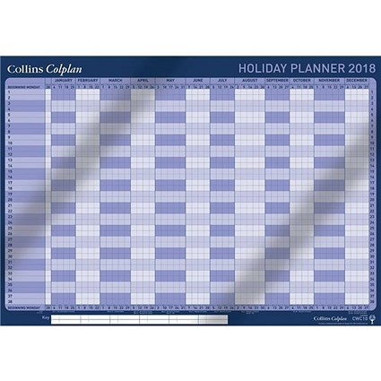 Collins 2018 Colplan Holiday Planner - A1