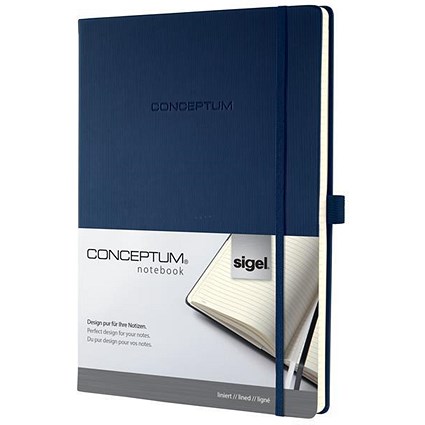 Sigel Concept Notebook, A4, Hardcover, 194 Pages, Blue