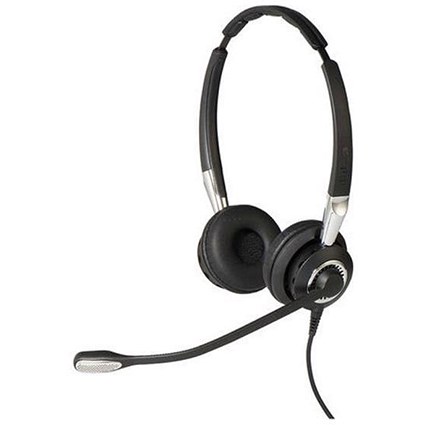Jabra BIZ 2400 II Duo Headset with Noise-Cancelling Microphone Black/Grey Ref 2409-820-204