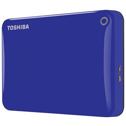 Toshiba Canvio Connect II Hard Drive / USB 3.0 and 2.0 / 500GB / Blue