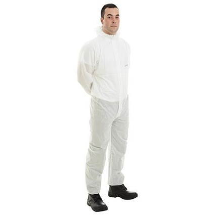 Supertouch Supertex SMS Coverall / 5/6 Protection / Medium / White